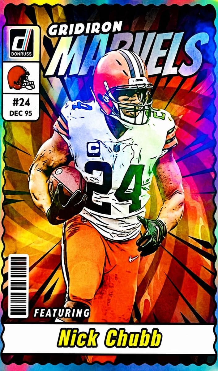 Nick Chubb 2023 panini Panini Donruss