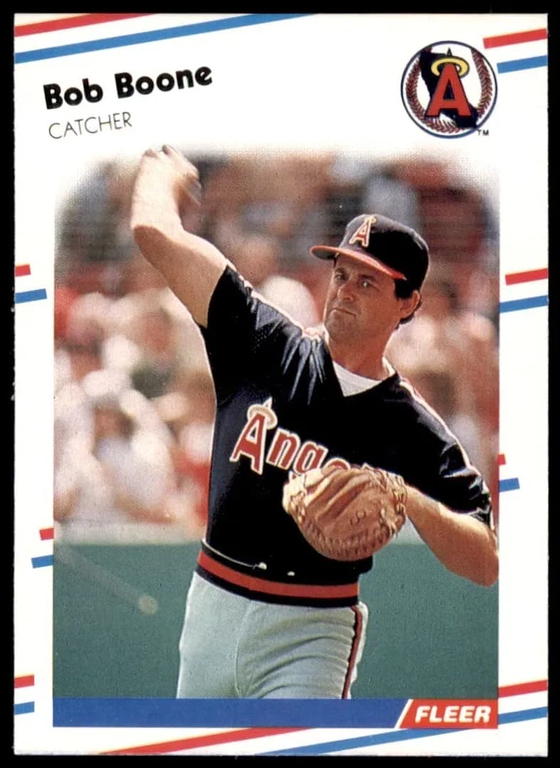 Bob Boone 1988 fleer Fleer
