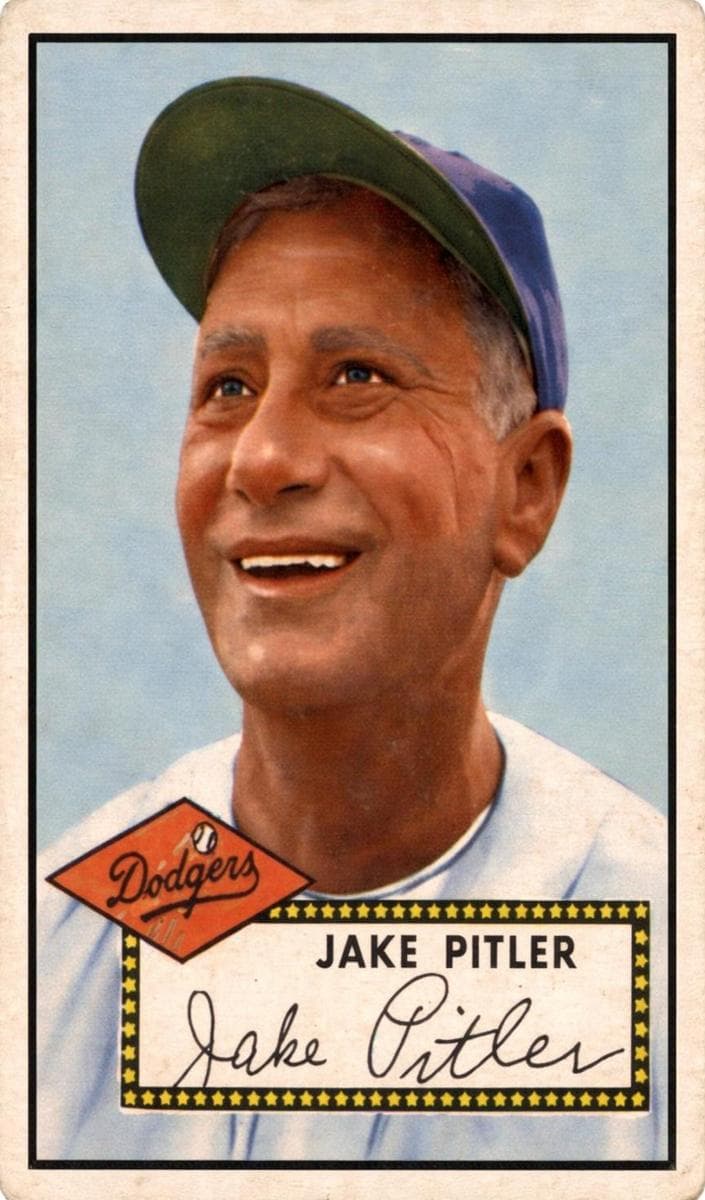 Jake Pitler 1952 topps Topps