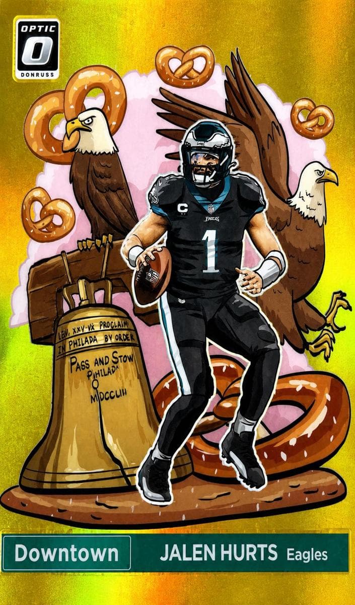 Jalen Hurts 2023 panini Donruss Optic