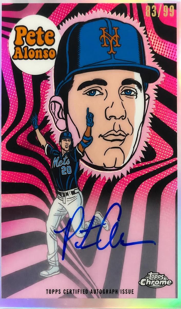 Pete Alonso 2023 topps Topps Chrome