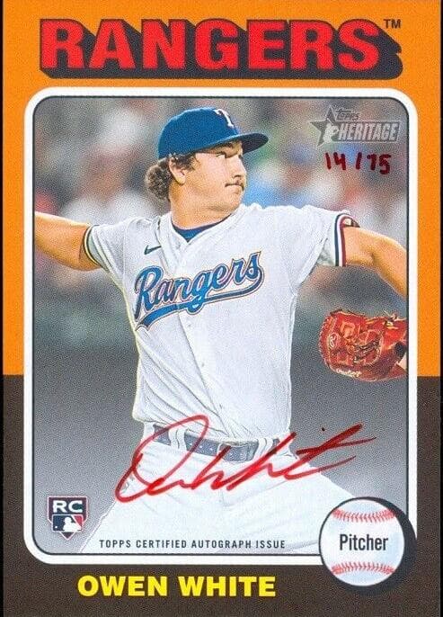Owen White 2024 topps Topps Heritage