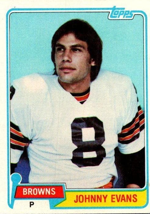Johnny Evans 1981 topps Topps