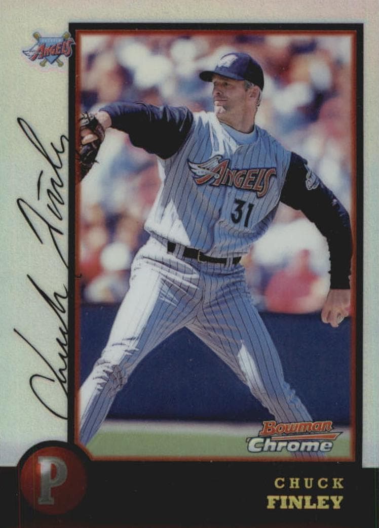 Chuck Finley 1998 bowman Bowman Chrome