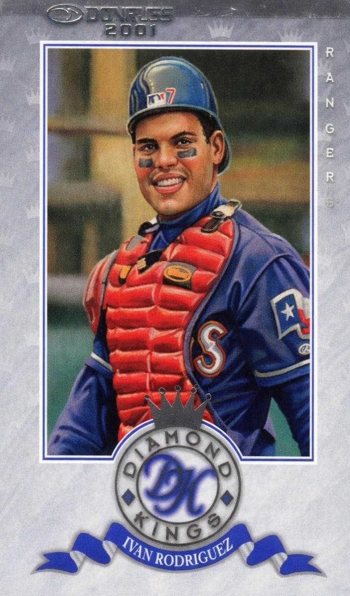 Ivan Rodriguez 2001 panini Donruss
