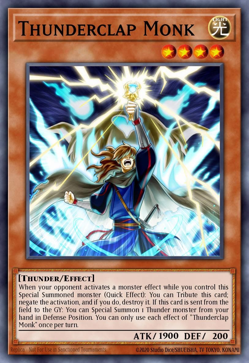 Thunderclap Monk 2019 Yu-Gi-Oh! Savage Strike
