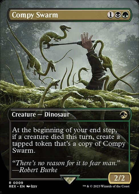 Compy Swarm 2023 Magic: The Gathering Jurassic World Borderless