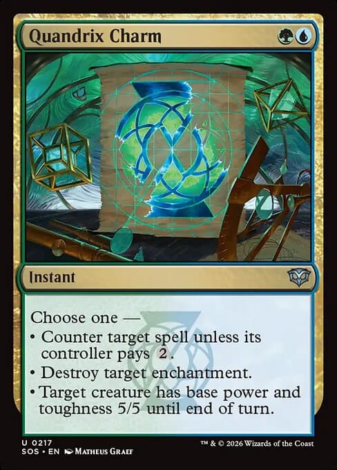 Quandrix Charm 2026 Magic: The Gathering Secrets of Strixhaven