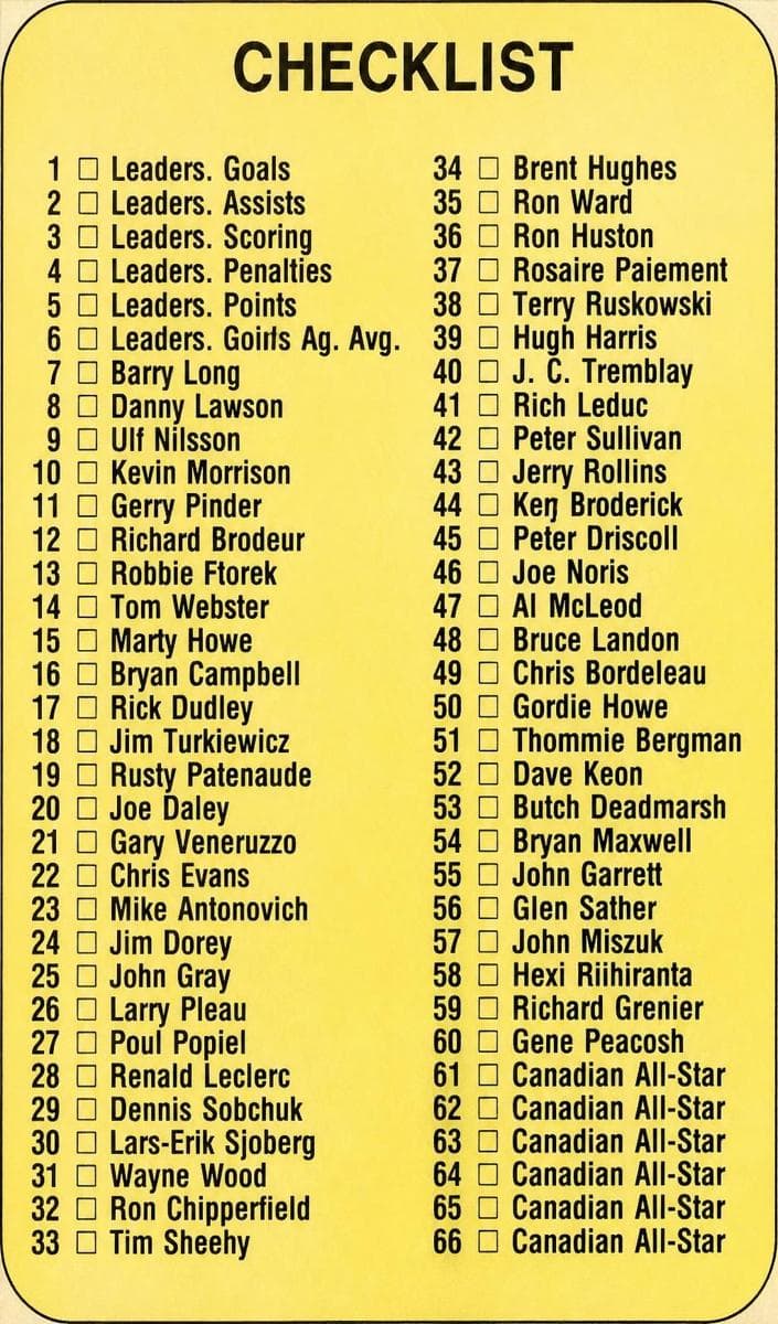 Checklist 1-132 #117