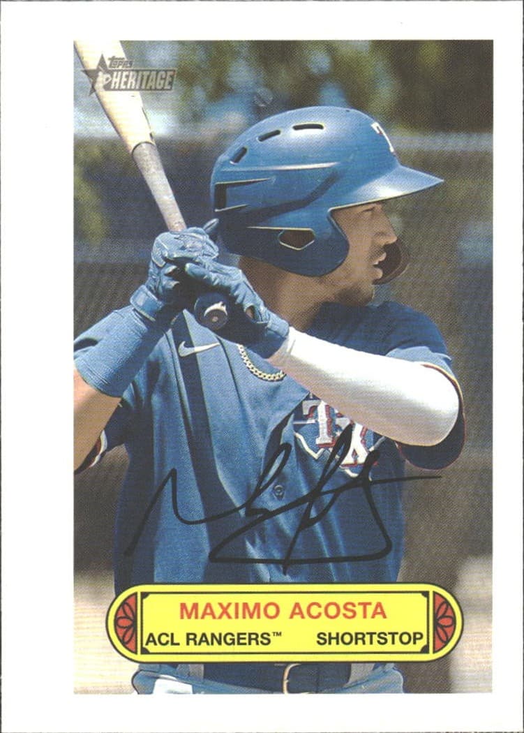 Maximo Acosta 2022 Topps