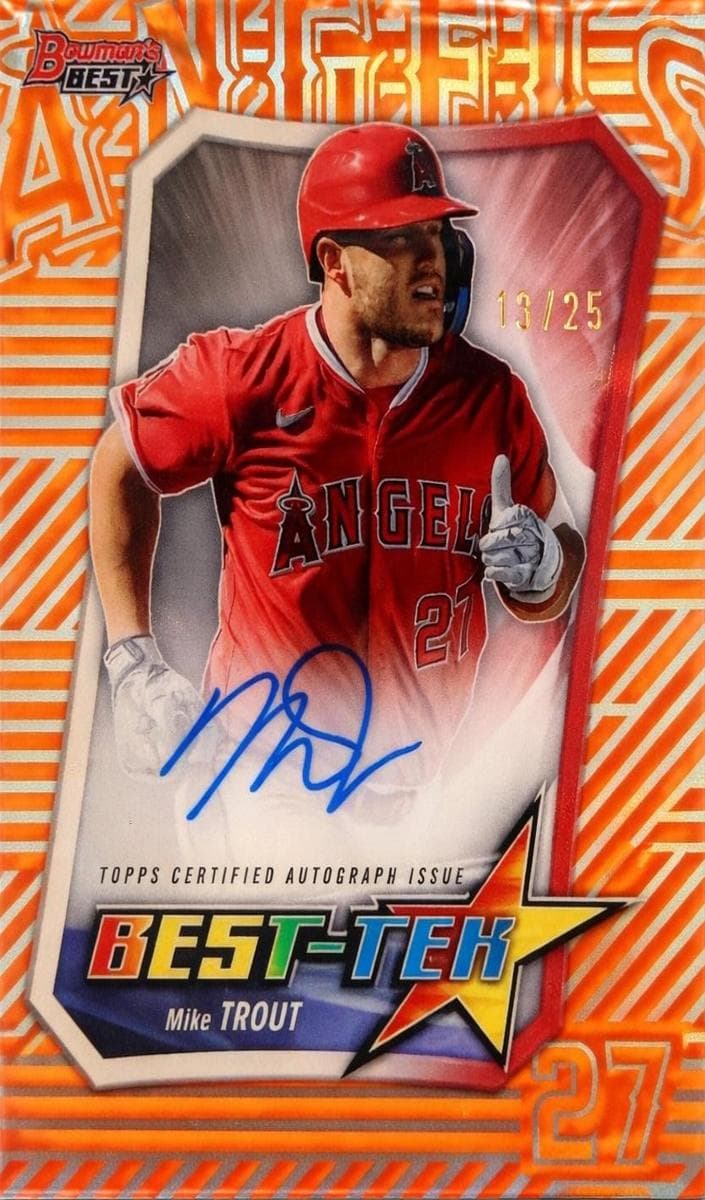 Mike Trout 2025 bowman Bowman Best