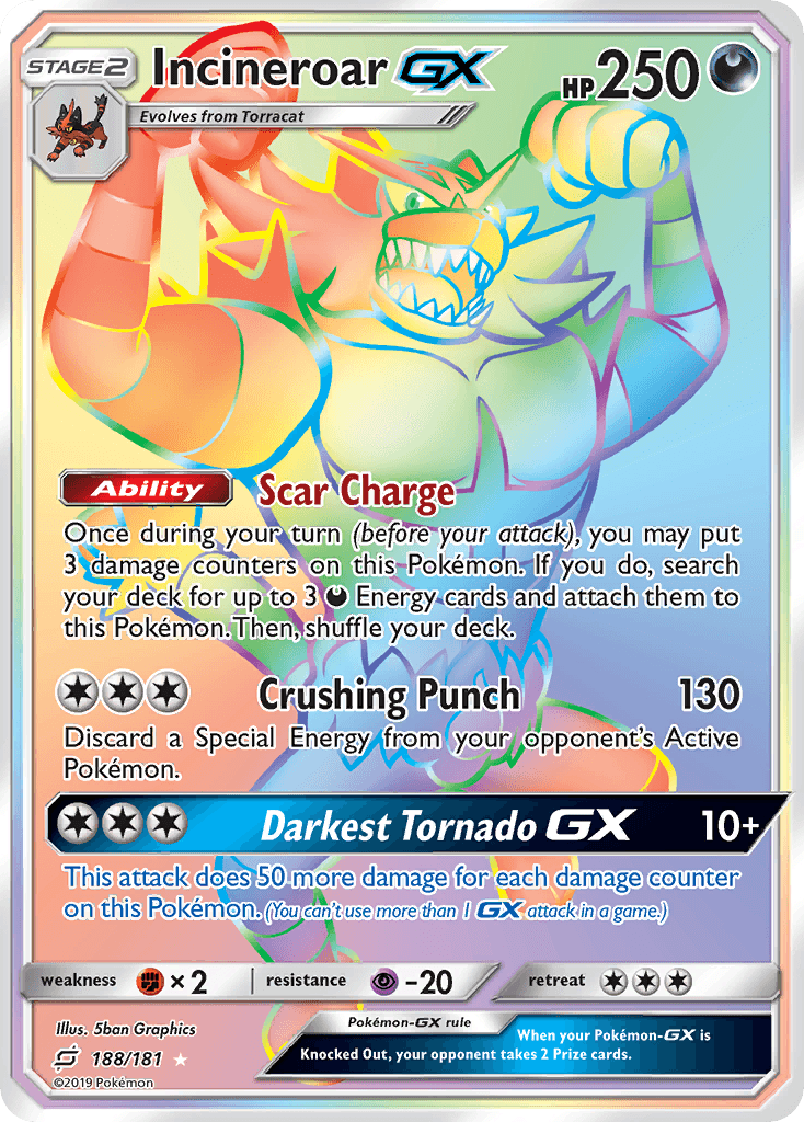 Incineroar GX 2019 Pokemon