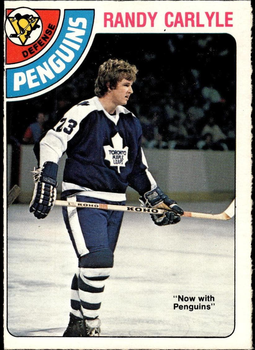 Randy Carlyle 1978 topps O-Pee-Chee