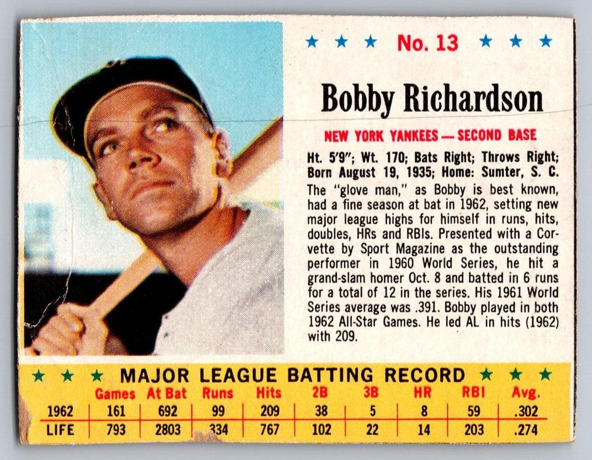 Bobby Richardson #13
