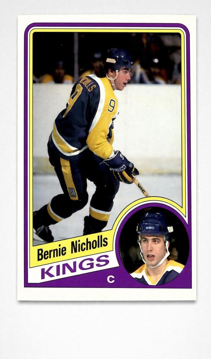 Bernie Nicholls 1984 topps O-Pee-Chee