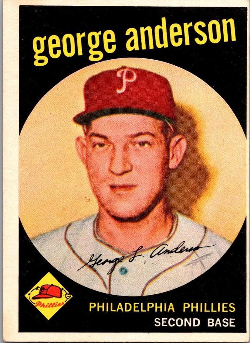 George Anderson 1959 topps Topps