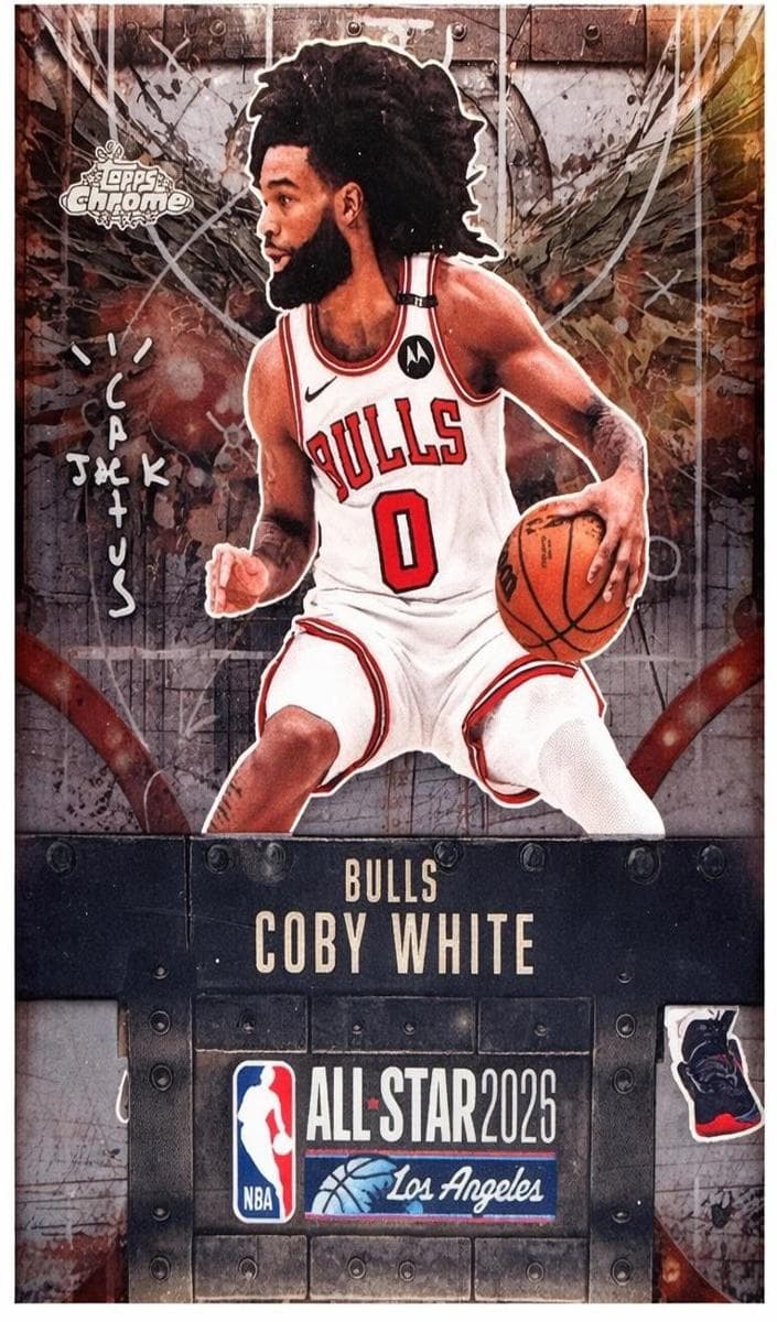 Coby White 2025 topps Topps Chrome Cactus Jack X NBA All-Star Game