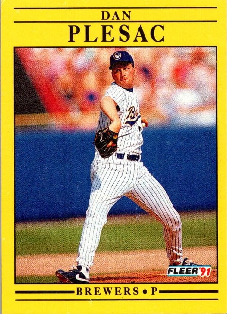 Dan Plesac 1991 fleer
