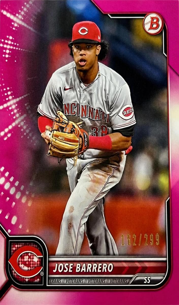 Jose Barrero 2022 bowman Bowman