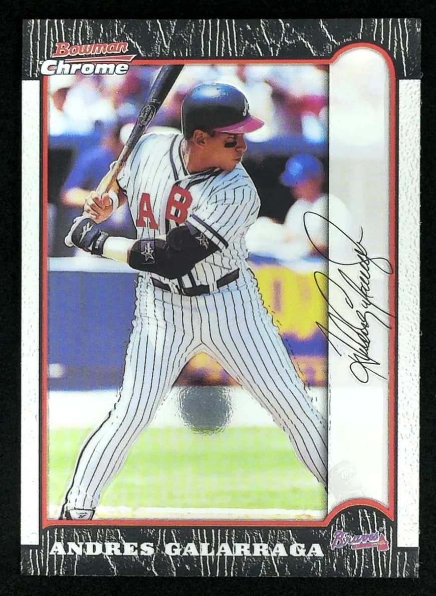 Andres Galarraga 1999 bowman Bowman Chrome