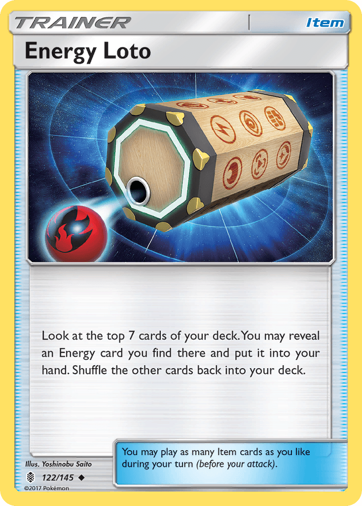 Energy Loto 2017 Pokemon Guardians Rising