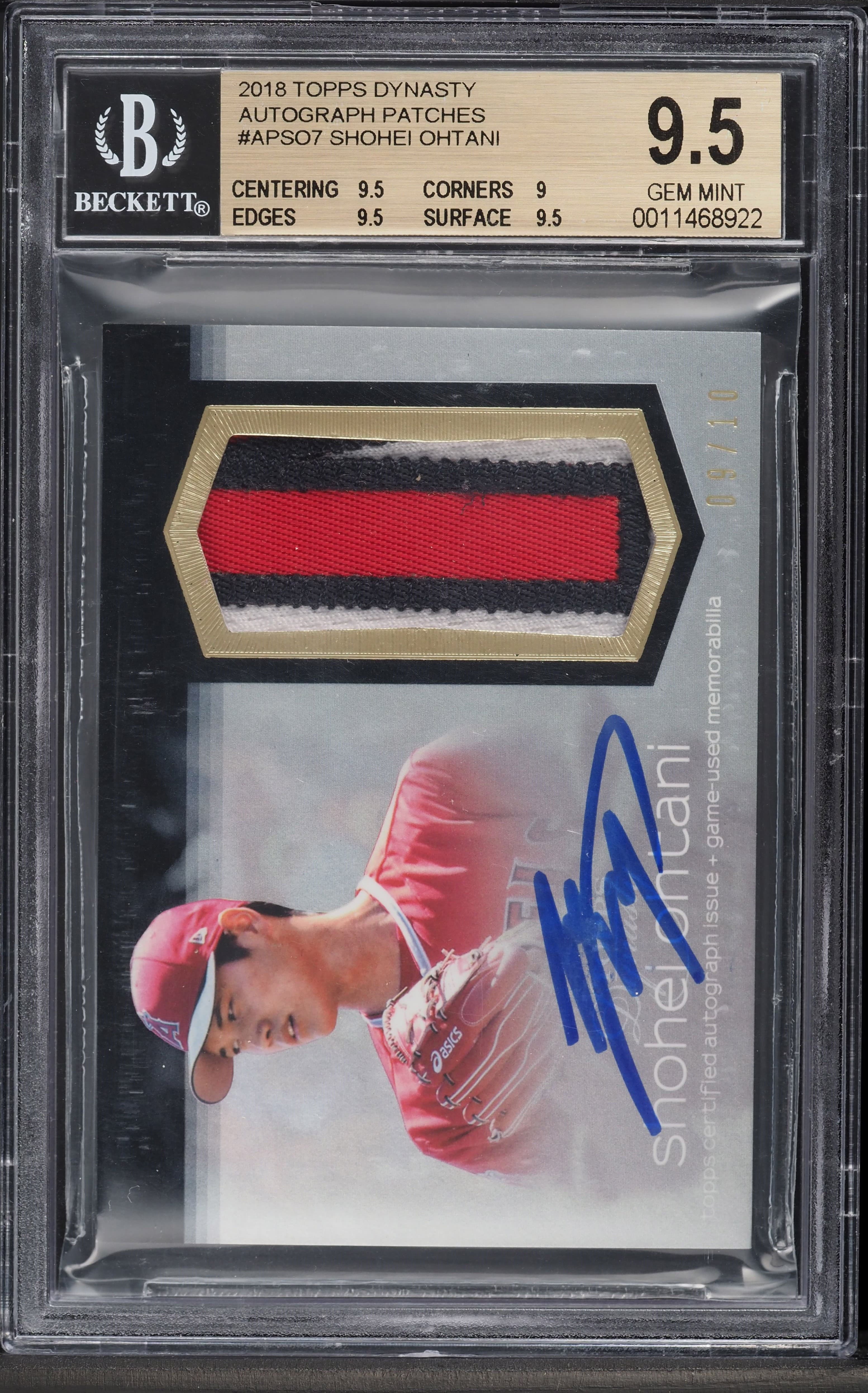 Shohei Ohtani 2018 topps Topps Dynasty