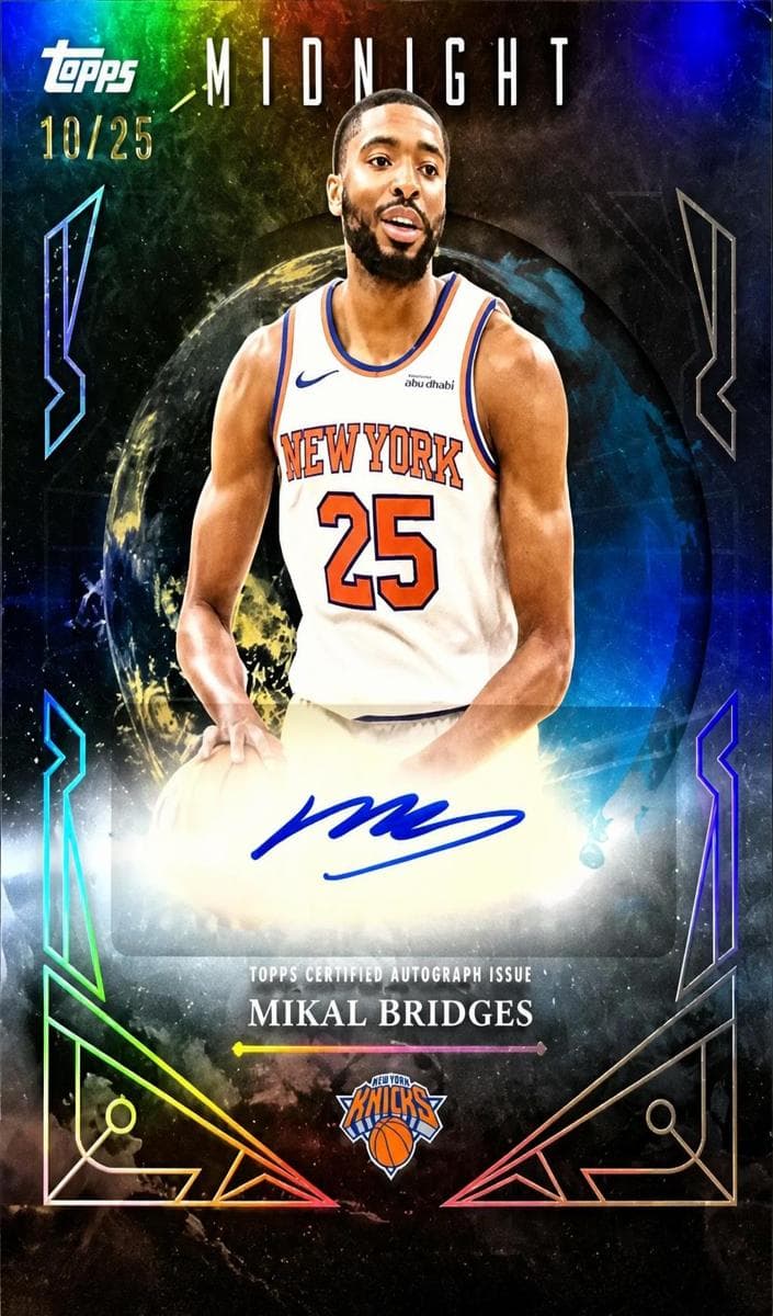 Mikal Bridges 2025 topps Topps Midnight