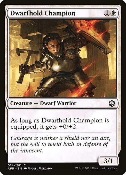 Dwarfhold Champion 2021 Magic: The Gathering Adventures in the Forgotten Realms