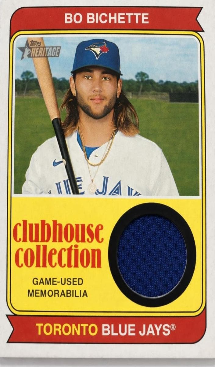 Bo Bichette 2023 topps Topps Heritage