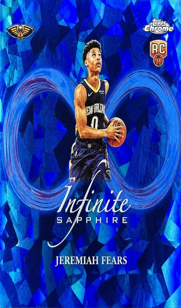 Jeremiah Fears 2025 topps Topps Chrome Sapphire