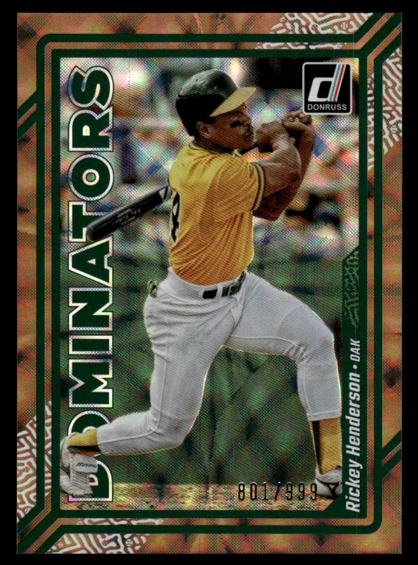 Rickey Henderson 2023 panini Donruss