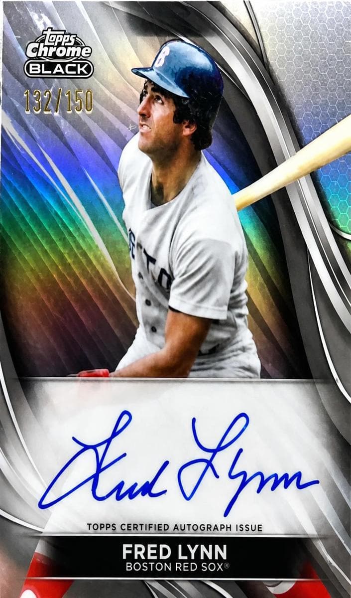 Fred Lynn 2024 topps Topps Chrome Black