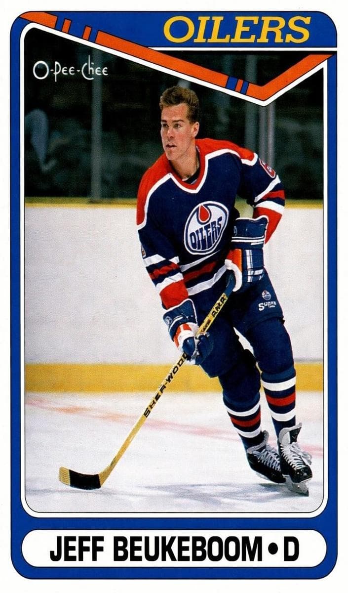 Jeff Beukeboom 1990 topps O-Pee-Chee