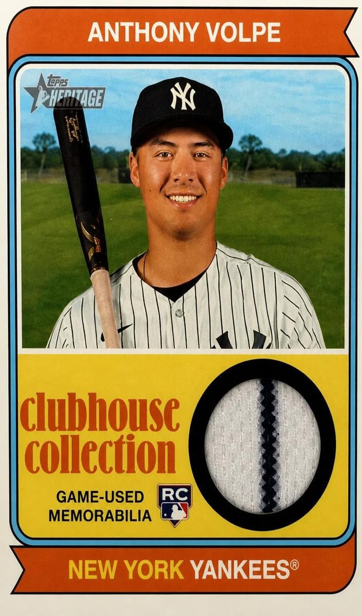 Anthony Volpe 2023 topps Topps Heritage