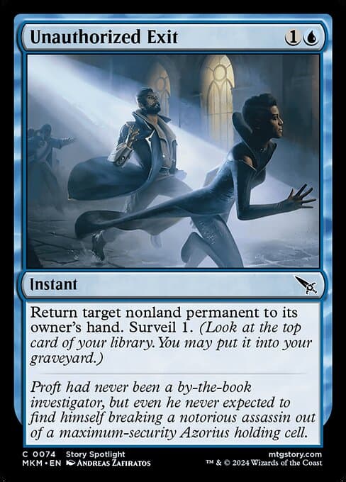 Unauthorized Exit 2024 Magic: The Gathering Murders at Karlov Manor
