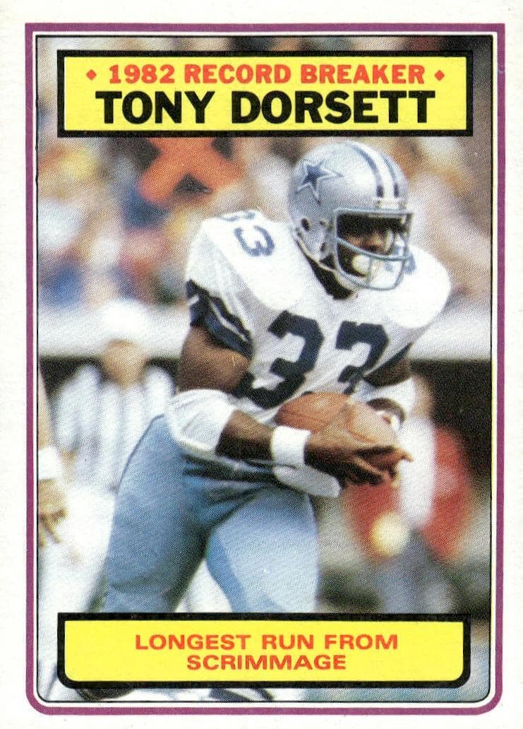 Tony Dorsett 1983 topps Topps