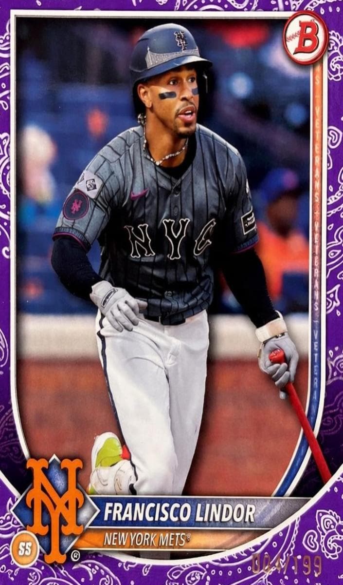 Francisco Lindor 2025 bowman Bowman