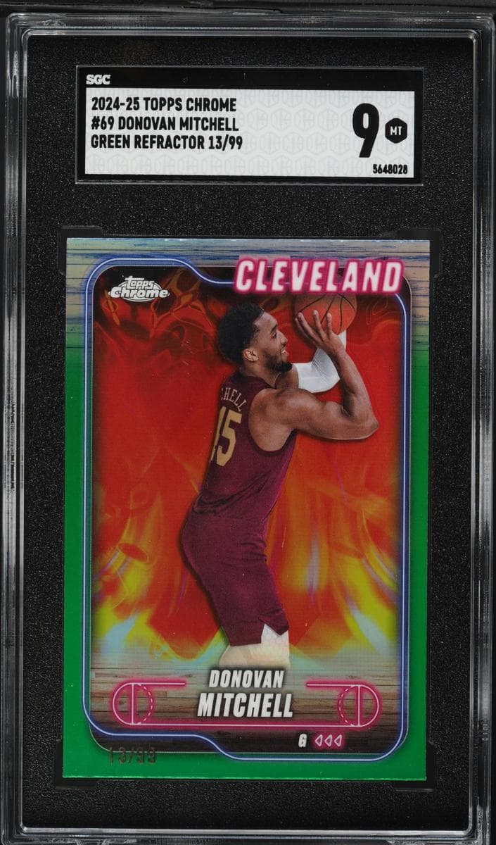 Donovan Mitchell 2024 topps Topps Chrome