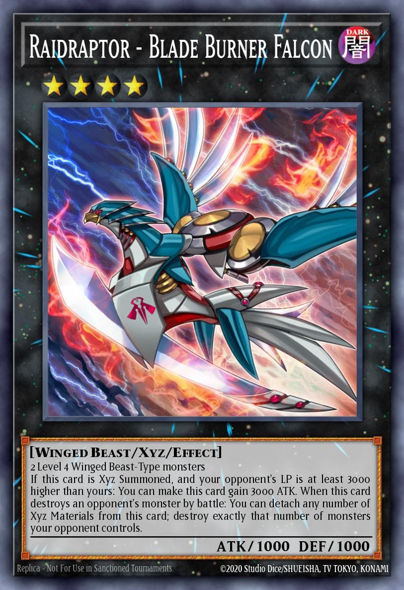 Raidraptor - Blade Burner Falcon 2016 Yu-Gi-Oh!