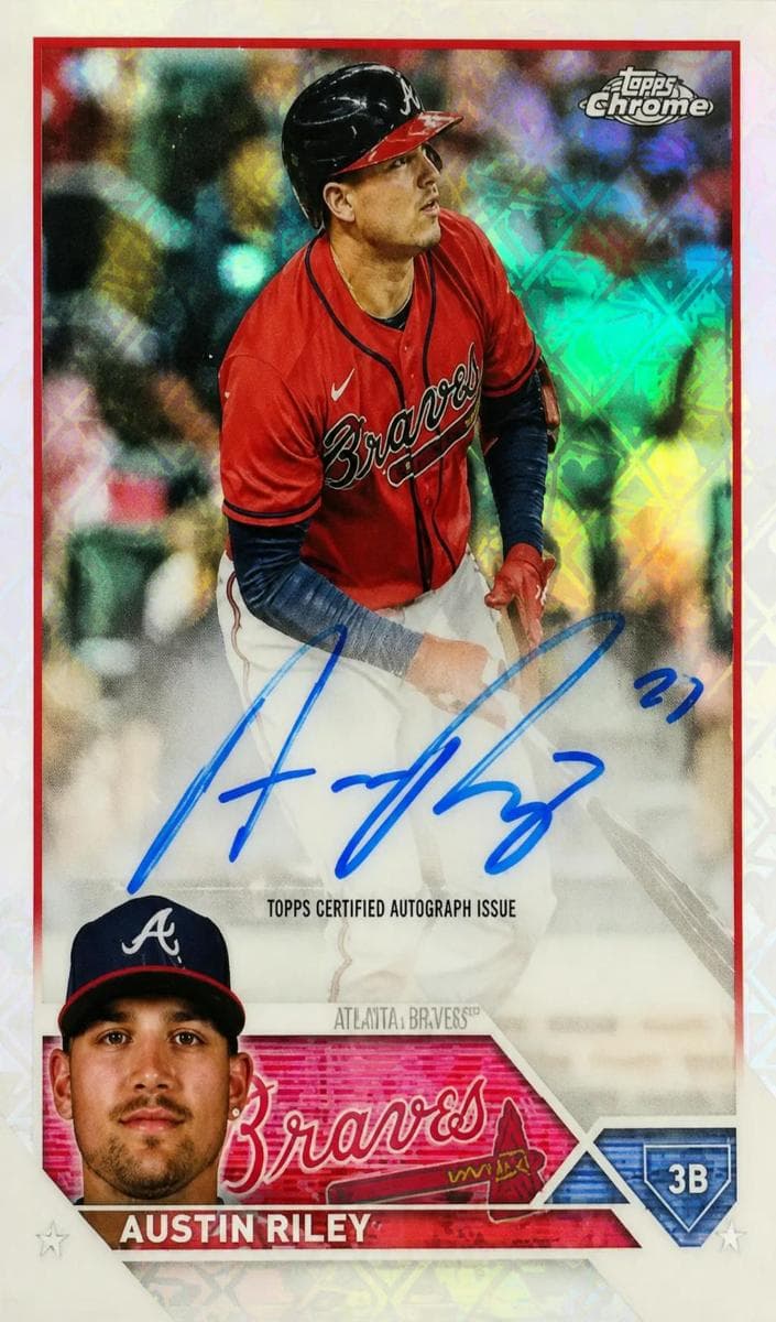 Austin Riley 2023 topps Topps Chrome Logofractor Edition
