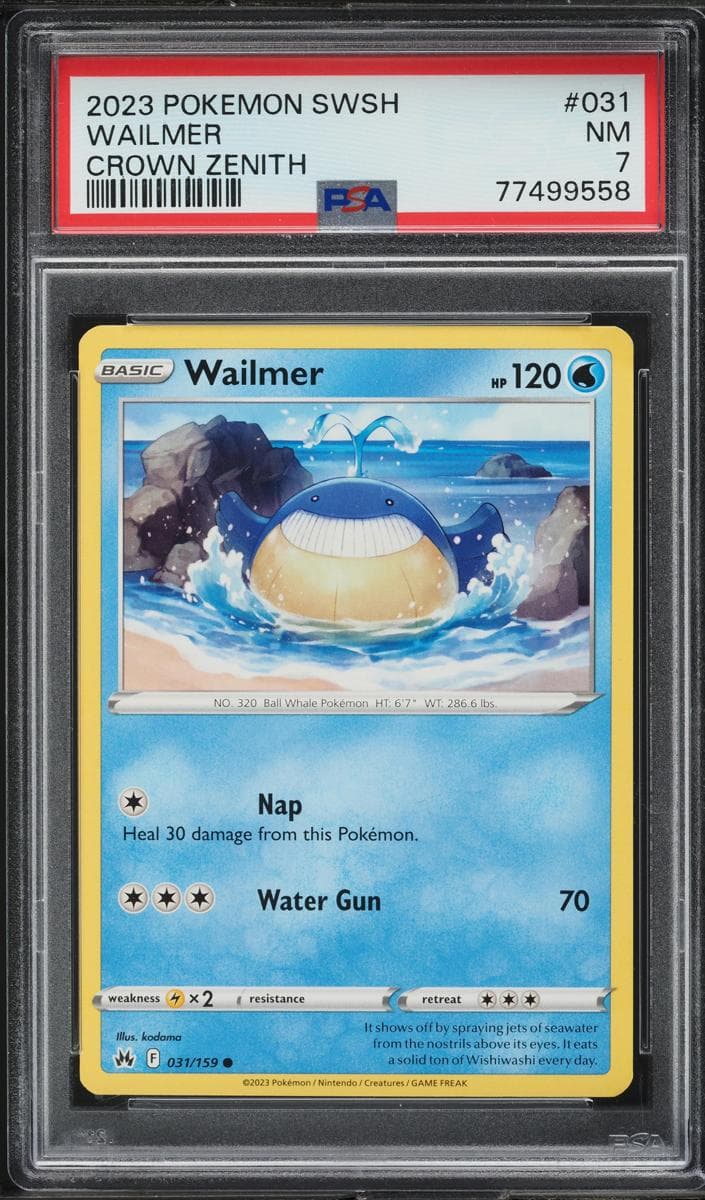 Wailmer trading card