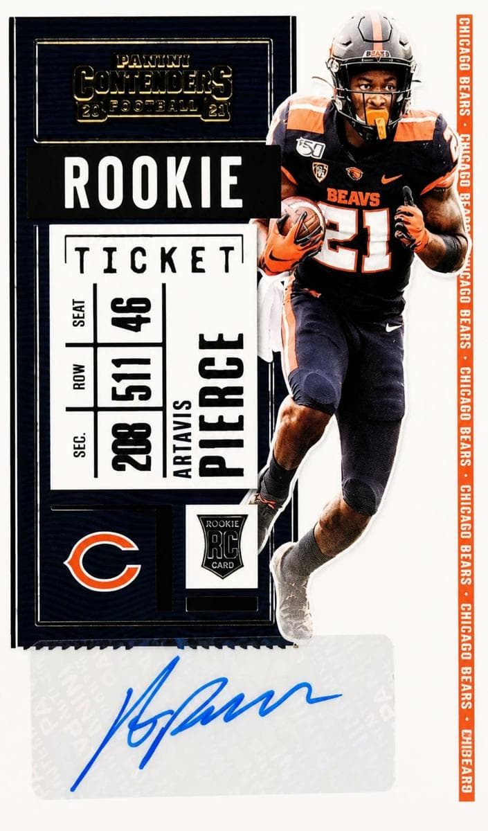 Artavis Pierce 2020 panini Panini Contenders