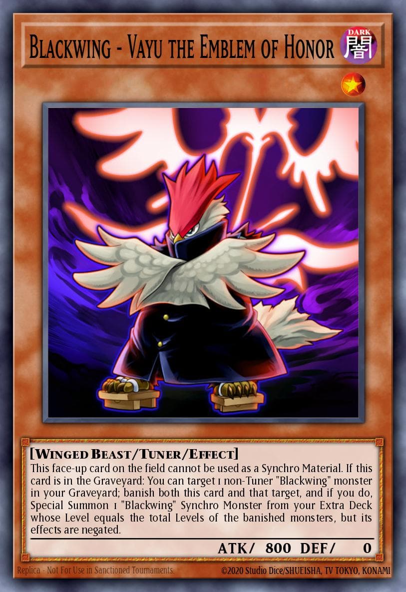Blackwing - Vayu the Emblem of Honor #ANPR-EN005