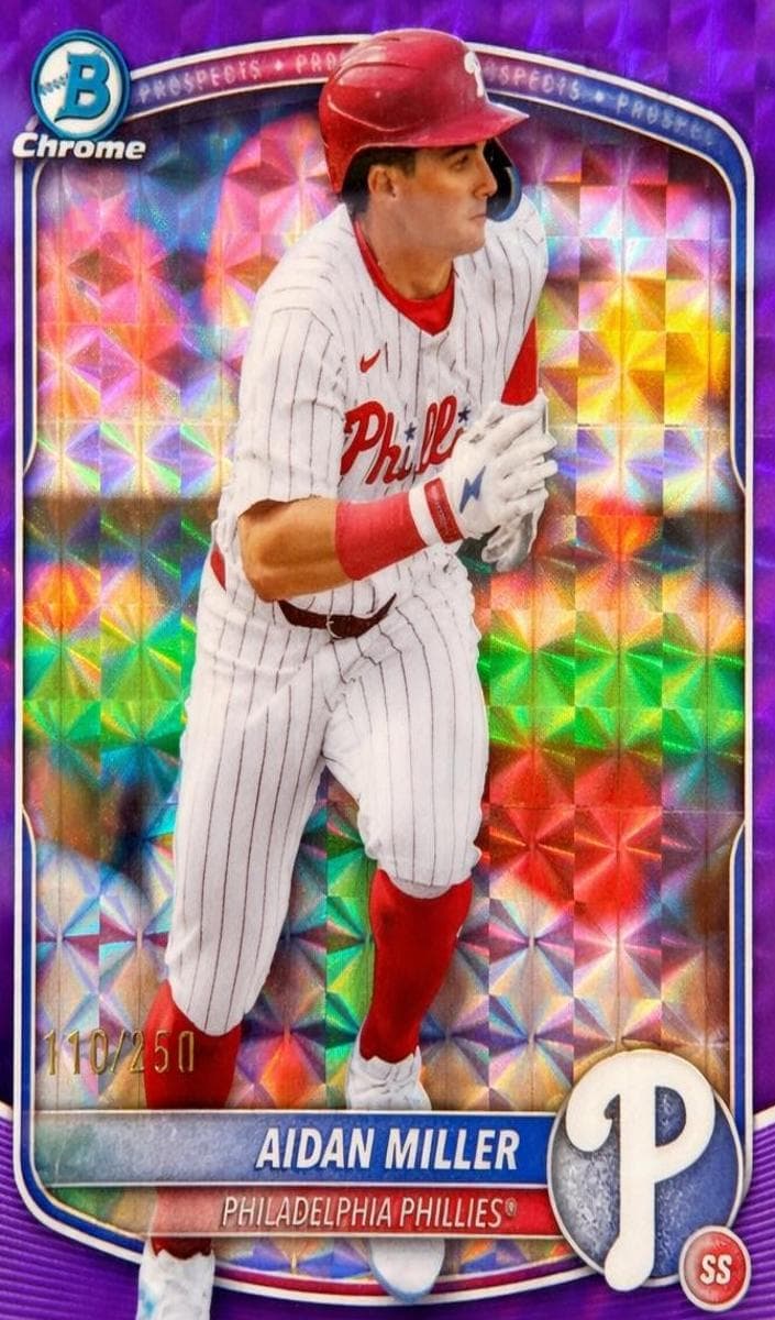 Aidan Miller 2025 bowman Bowman Draft Chrome