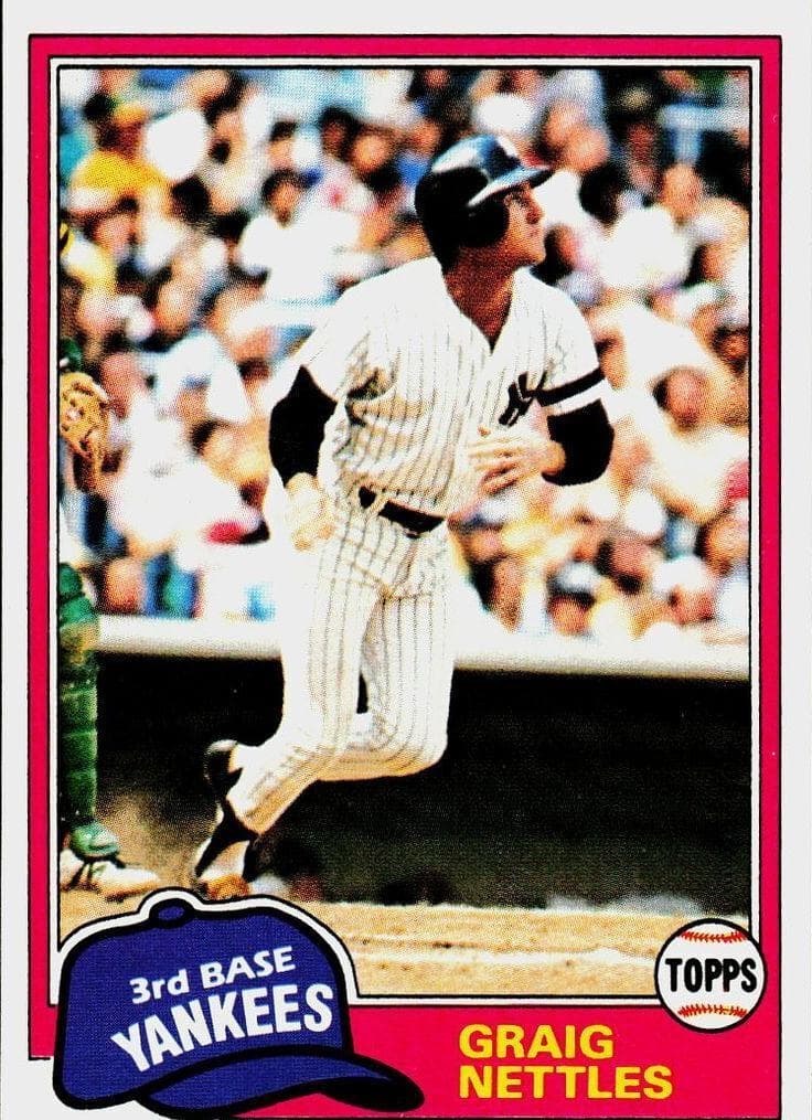 Graig Nettles 1981 topps Topps