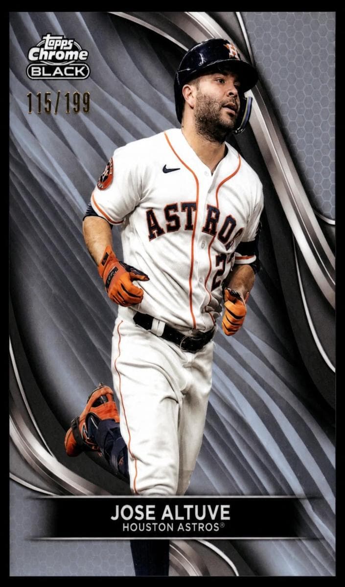 Jose Altuve 2024 topps Topps Chrome Black