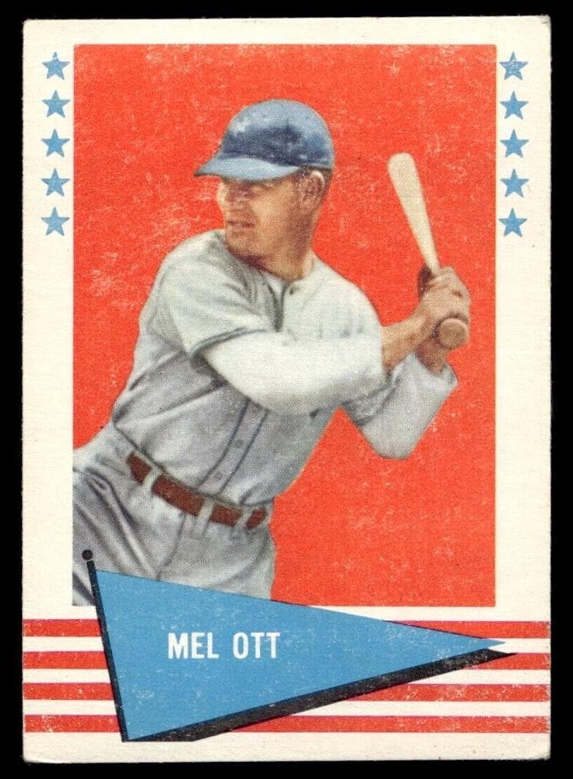 Mel Ott 1961 fleer Fleer Baseball Greats