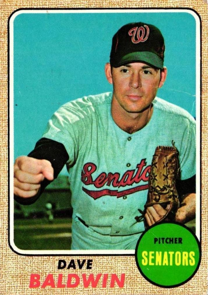 Dave Baldwin 1968 topps Topps