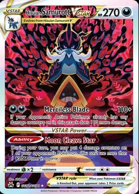 Hisuian Samurott VStar 2023 Pokemon Crown Zenith