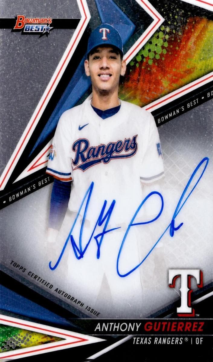 Anthony Gutierrez 2022 bowman Bowman's Best